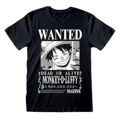 ONE PIECE - WANTED LUFFY - T-SHIRT