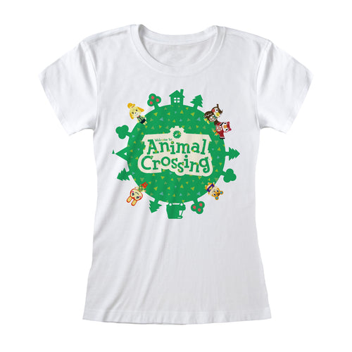 ANIMAL CROSSING - LOGO  - FITTED T-SHIRT