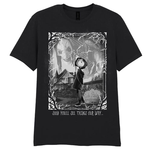 CORALINE - HORROR SCENE - T-SHIRT