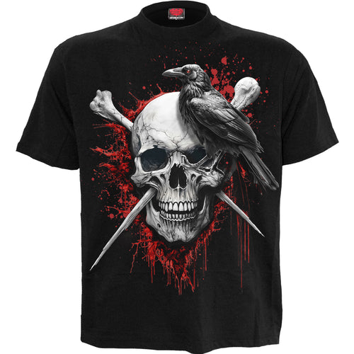 SPIRAL - DEATH RAVEN - T-SHIRT BLACK