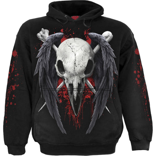 SPIRAL - DEATH RAVEN - HOODY BLACK