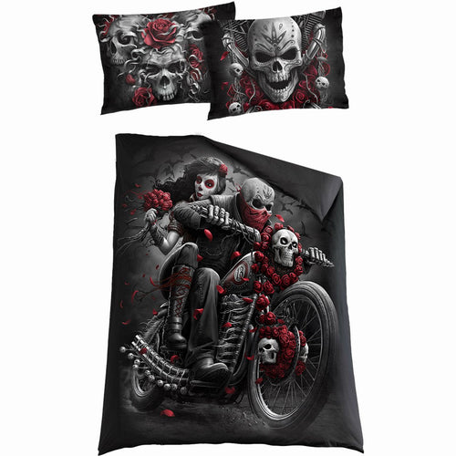 Skulls N 'Roses - Okładka pojedyncza kołdry + UK i EU Pillow Case
