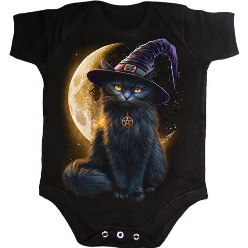 SPIRAL - FAMILIAR MAGIC - BABY SLEEPSUIT BLACK
