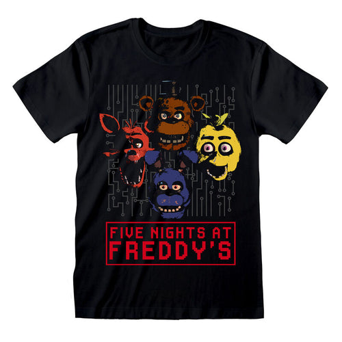 FIVE NIGHTS AT FREDDY'S - 4 HEADS - T-SHIRT