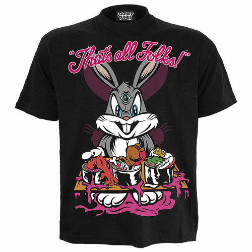 SPIRAL - BUGS - EVIL BUNNY - FRONT PRINT T-SHIRT