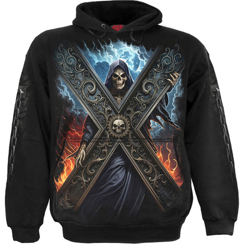 SPIRAL - CROSSED OVER - HOODY BLACK