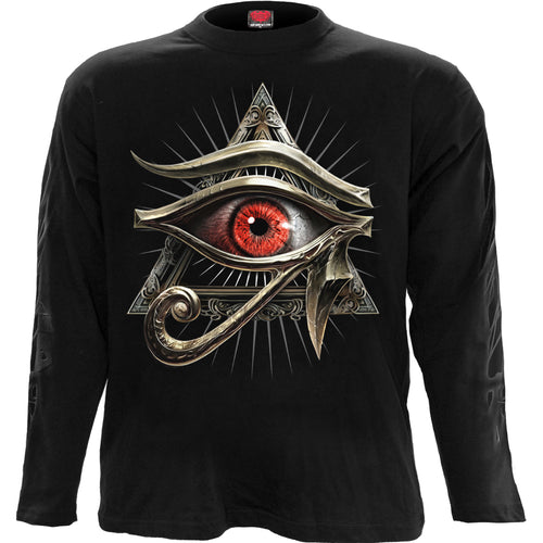 SPIRAL - EVIL EYE - LONGSLEEVE T-SHIRT BLACK