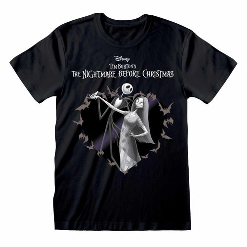 THE NIGHTMARE BEFORE CHRISTMAS - BAT HEART - T-SHIRT