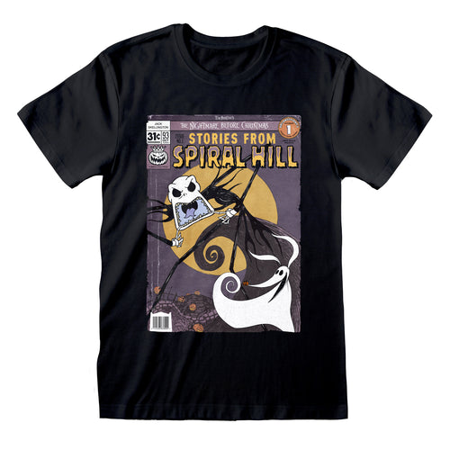 NIGHTMARE BEFORE CHRISTMAS - SPIRAL HILL COVER - T-SHIRT