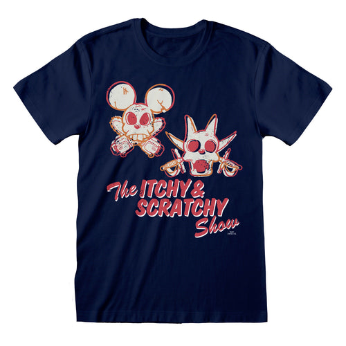 THE SIMPSONS - ITCHY AND SCRATCHY SKULLS - T-SHIRT