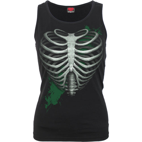 SPIRAL - HEART RIBS - GLOW IN THE DARK - RAZOR BACK TOP BLACK