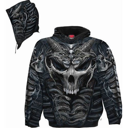 Armure de crâne - Allover Hoody Black
