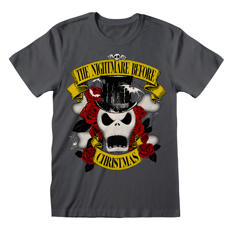 Nightmare Before Christmas - Top Hat Jack - T-Shirt Light Graphite