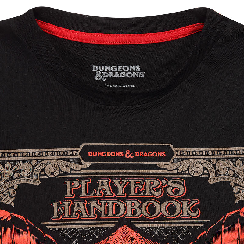 Dungeons and Dragons - Players Handbook - Super Heroes Collection - Unisex Black T-Shirt