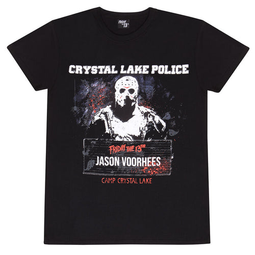 Freitag, der 13. - Fahndungsfoto - T -Shirt schwarz