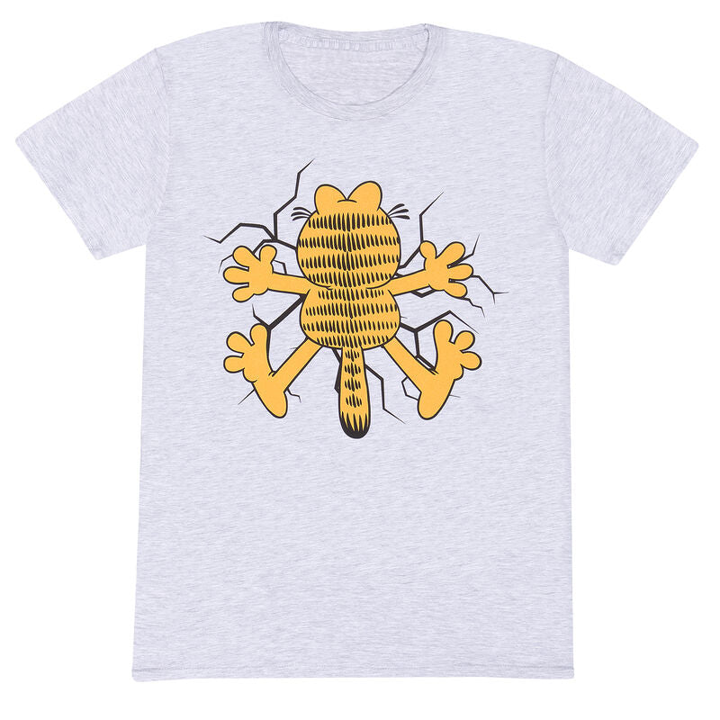Garfield - Wall Smash - T-Shirt Grey