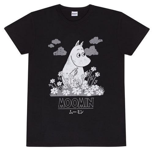 Moomins - Fleurs Japonais - Black à sweat à capuche