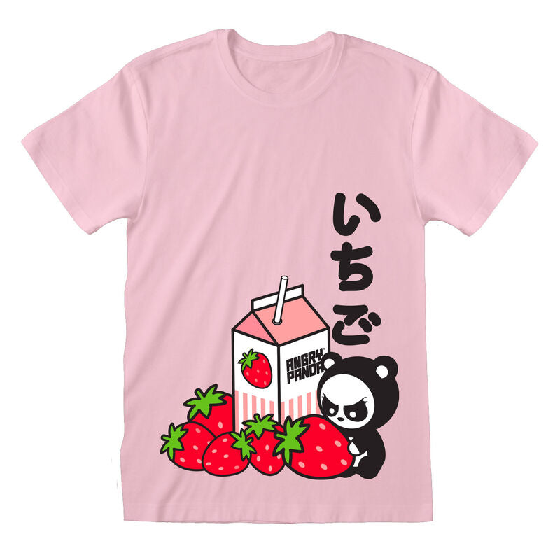 Angry Panda - Strawberry - T-Shirt Pink