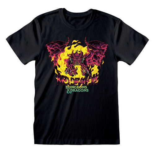 Dungeons and Dragons - Red Dragon Color Pop - Camiseta Negra