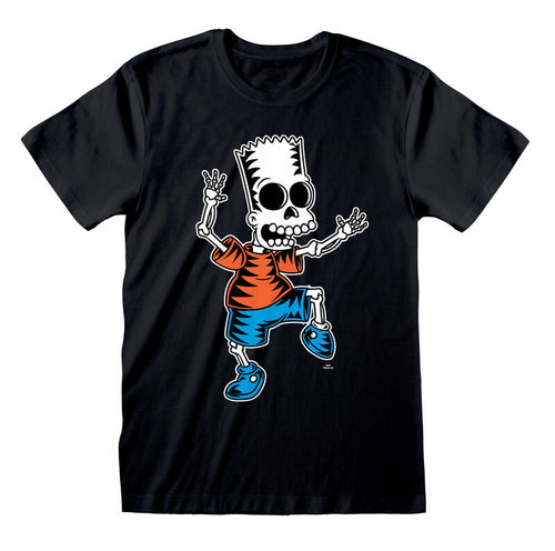 The Simpsons - Skeleton Bart - Camiseta Black