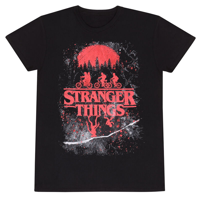 Stranger Things - Vintage Poster - T-Shirt Black