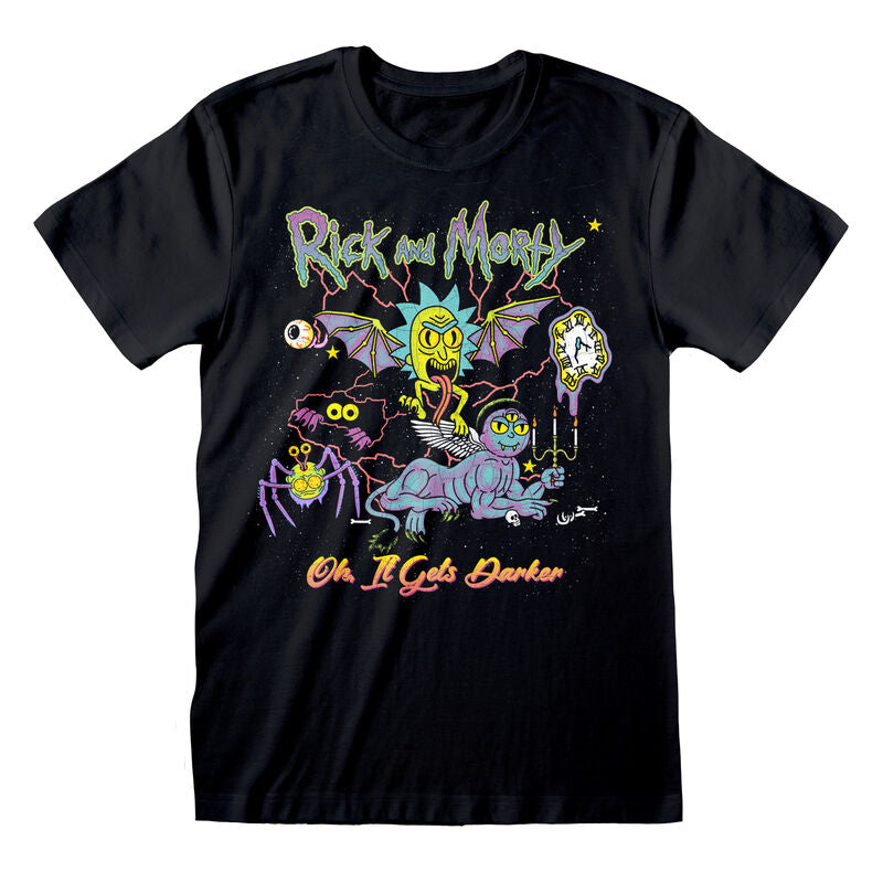 Rick & Morty - Oh It Gets Darker - T-Shirt Black