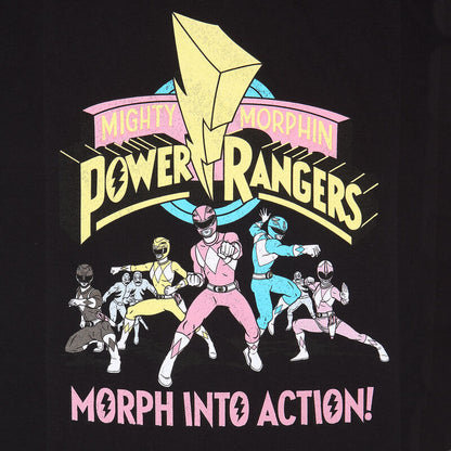 Power Rangers - Morph Into Action - T-Shirt Black