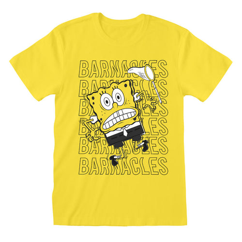 Pantalones cuadrados de esponja Bob - Barnacles - Camiseta Negro