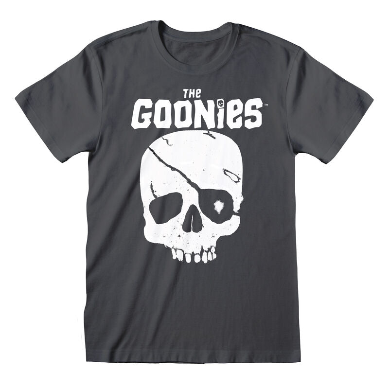 The Goonies - Skull & Logo - T-Shirt Light Graphite