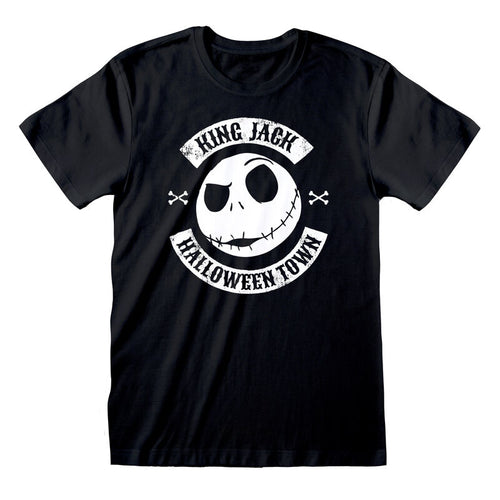 Nightmare antes de Navidad - Jack Crest - Camiseta Negra