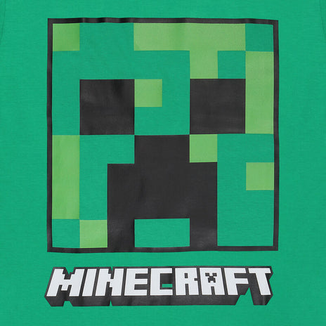 Minecraft - pnącze twarz - T -shirt zielony