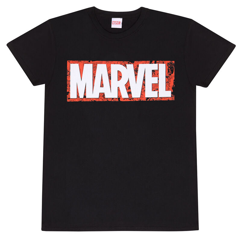 Marvel Comics - Logo Overlay - T-Shirt Black