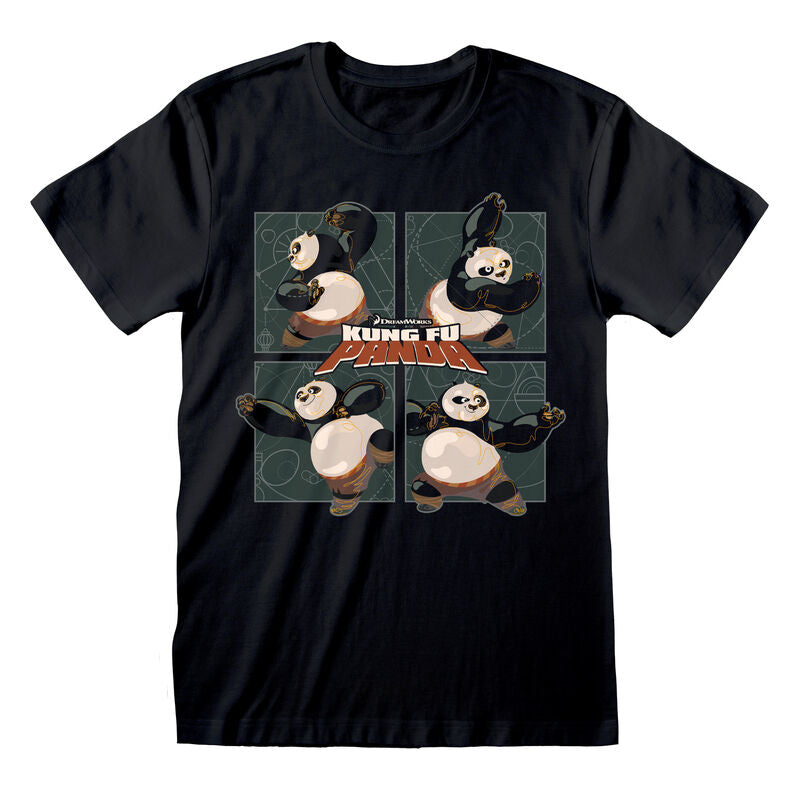 Kung Fu Panda - Fighting Scene - T-Shirt Black