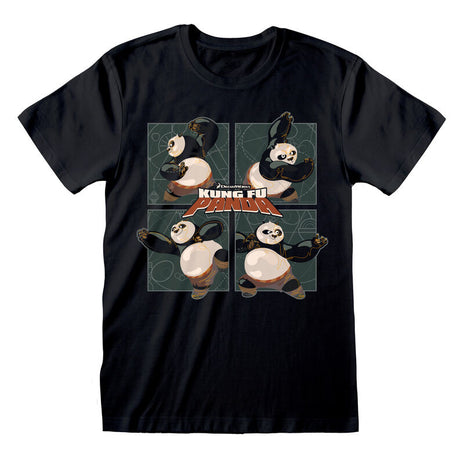 Kung Fu Panda - Scena di combattimento - T -Shirt Nero