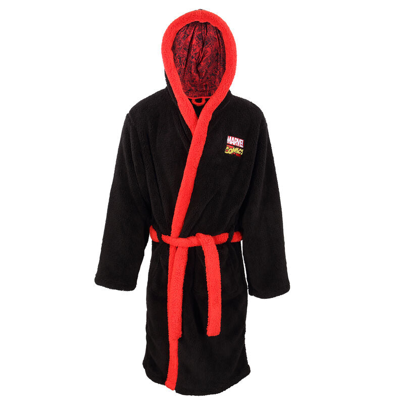 Mavel Comics - Classic Logo Dressing Gown - Dressing Gown Black