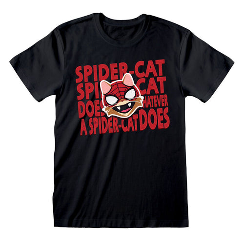 Spider -Man Miles Morales videojuego - Spider Cat - Camiseta Negra