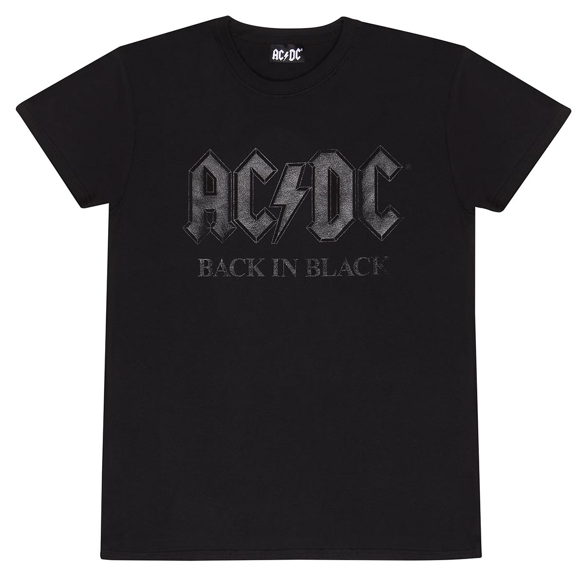 AC/DC - BACK IN BLACK ON BLACK - T-SHIRT