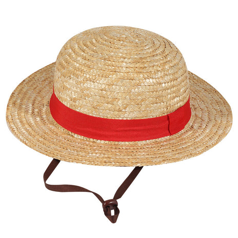 One Piece - Chapeau de paille (Chapeau de paille naturel unisexe) One Taille - Chapeau de paille