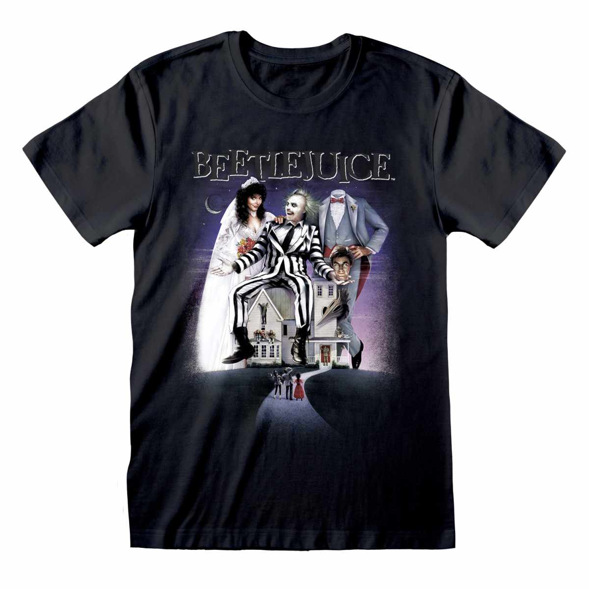 Beetlejuice - Poster Black Logo - T-Shirt