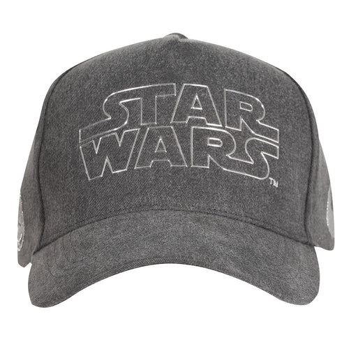 Star Wars - Logototipo plateado Capas de béisbol - Cap