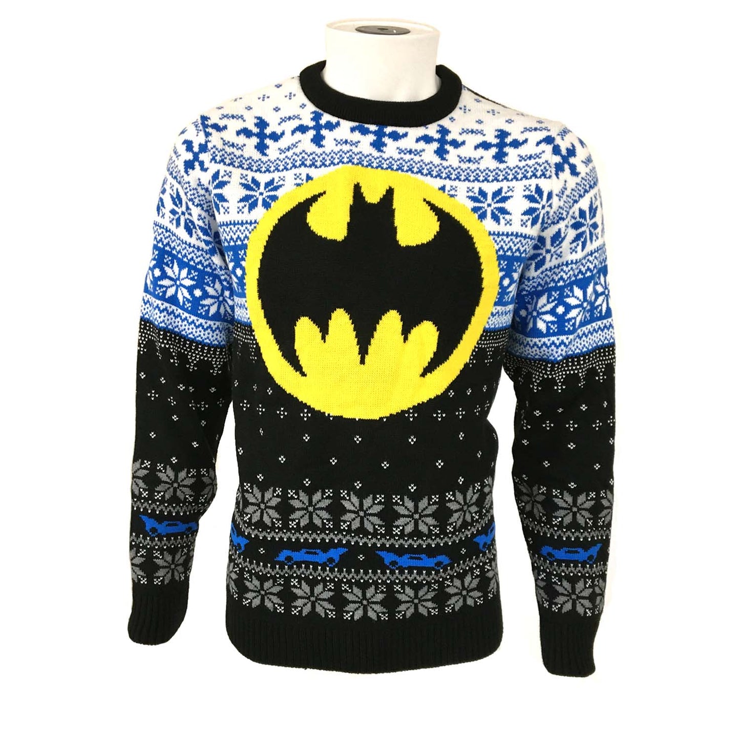 BATMAN - YELLOW LOGO - KNITTED JUMPER