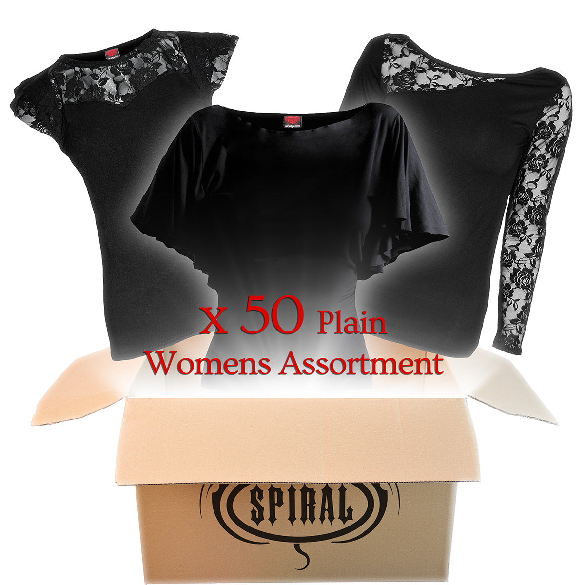 SPIRAL - CLEARANCE BUNDLE BOX - ASSORTED PLAIN GARMENTS