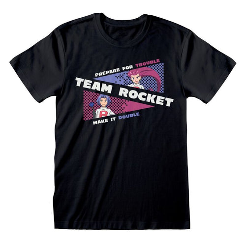 Pokemon - Team Rocket - T -Shirt Black