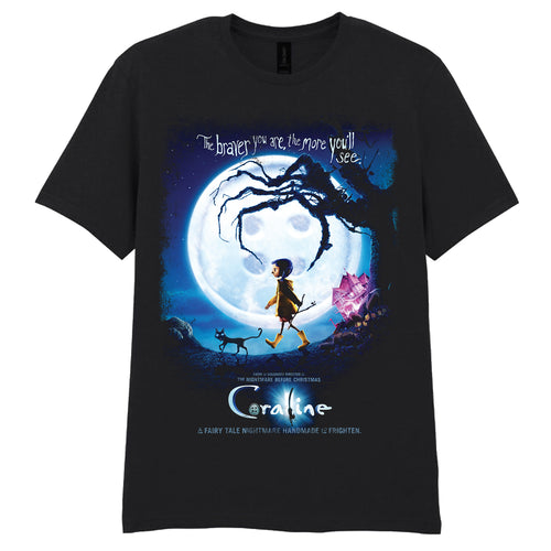 CORALINE - MOON POSTER - T-SHIRT