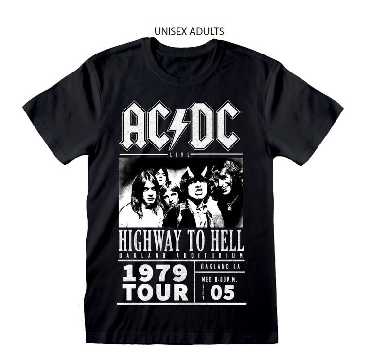 AC/DC - Highway To Hell 1979 Tour - T-Shirt Black