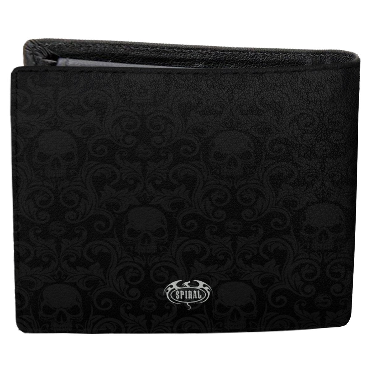 SPIRAL - SKULL SCROLL - BIFOLD WALLET WITH RFID BLOCKING AND GIFT BOX