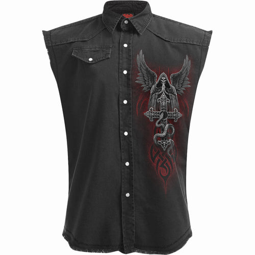 The Dead - Sleeveless Stone Lavato Black