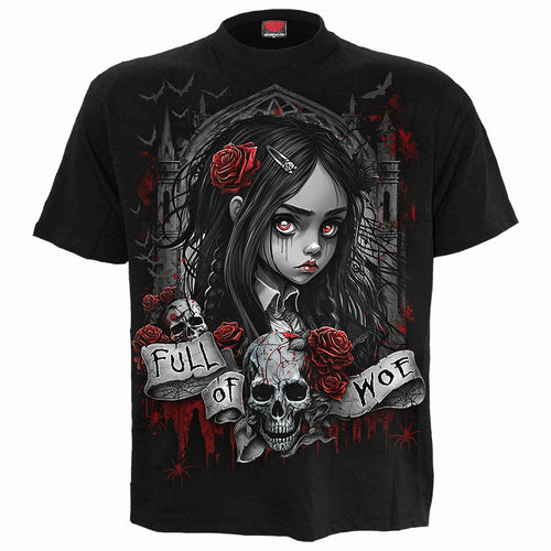 SPIRAL - FULL OF WOE - FRONT PRINT T-SHIRT