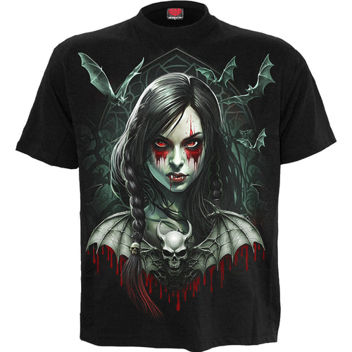 Hallow's Eve - T-shirt à imprimé avant noir