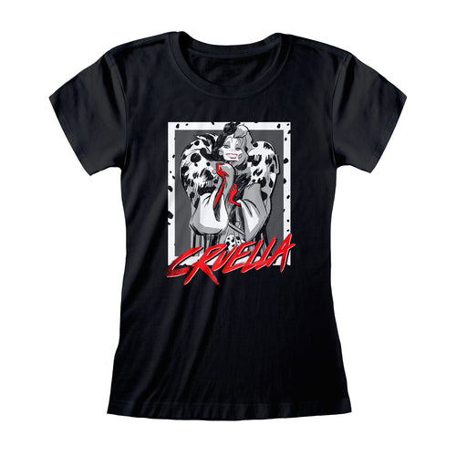 101 DALMATIONS - CRUELLA - FITTED T-SHIRT